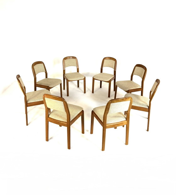 Image 1 of 8x vintage dining room chair, Dyrlund '70
