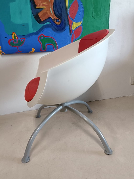 Poltrona a pozzetto vintage IKEA, Sedie girevoli, Metallo, Plastica, Grigio (foto 10 di 12)
