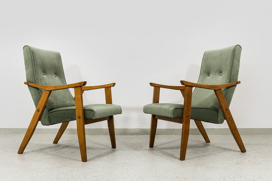 Image 1 of Poltrone Mid-Century di Edmund Homa Gfm 18, Polonia, anni '60, set O