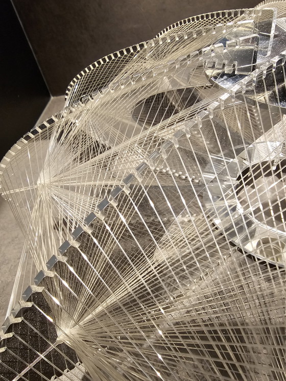 Image 1 of Spacecage plexiglass wire lamp, ø48cm