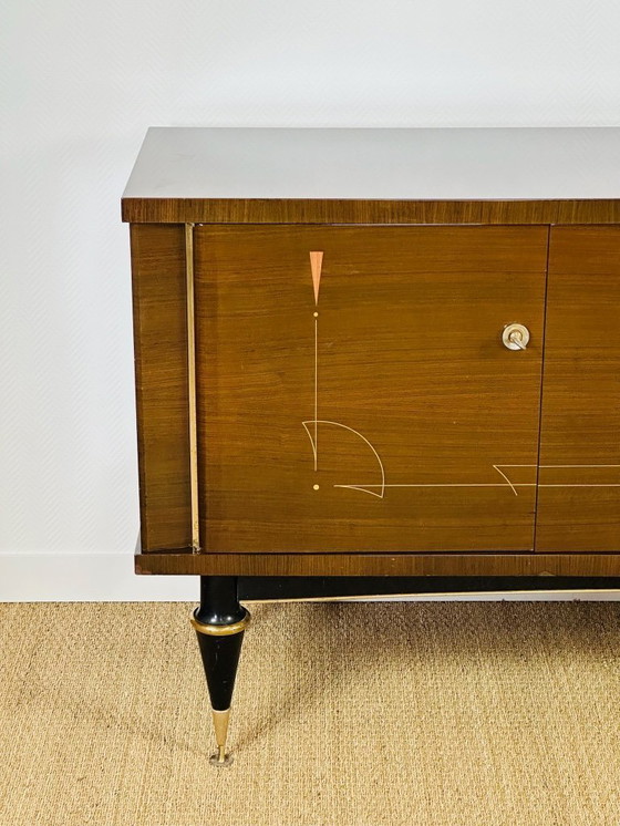 Image 1 of Art Deco dressoir van mahoniehout, Frankrijk, jaren 1940