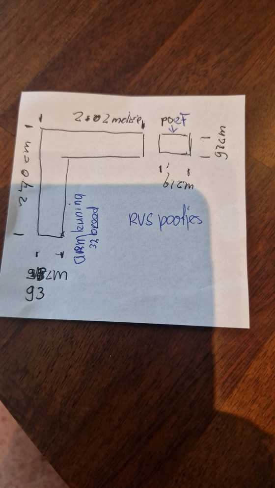 Image 1 of Canapé d'angle en cuir Brent