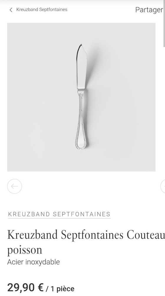 12 X Villeroy & Boch Kreuzband-Septfontaines "New", Villeroy et Boch, Cutlery Sets, Aluminium, Transparent (photo 5 of 9)