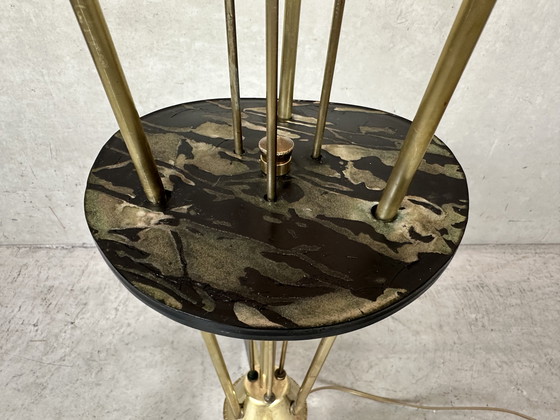 Image 1 of Lampada da terra vintage in ottone - Lunel