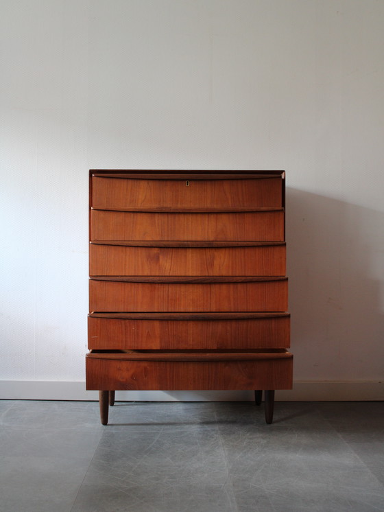 Image 1 of Vintage Deense ladekast in teak