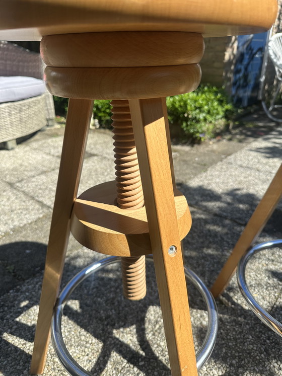 Image 1 of Two vintage stools