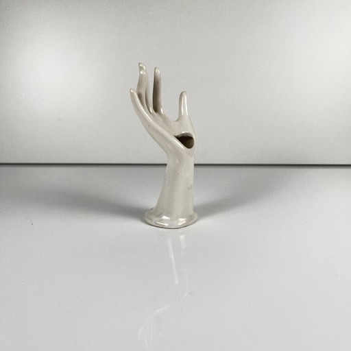 White porcelain soliflore vase/ring holder
