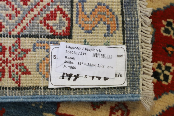 Image 1 of Origineel handgeknoopt Kazak Diyar tapijt 197 x 148 cm Topconditie