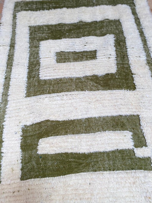 Tappeto marocchino verde 150 cm x 300 cm – vloerkleden en tapijten, Cotton (photo 2 of 11)