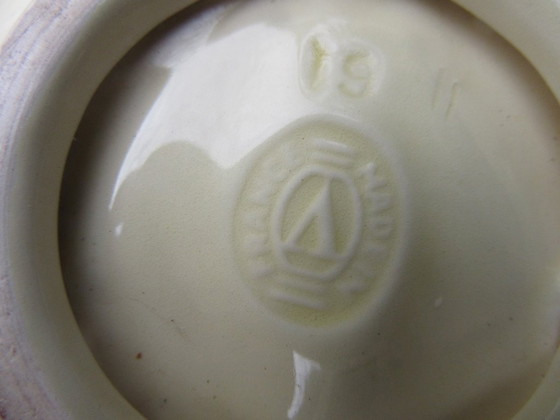 Image 1 of 3 Verceram Art Deco ceramic set of  serving trays signed and numbered 