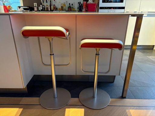Lapalma bar stools red
