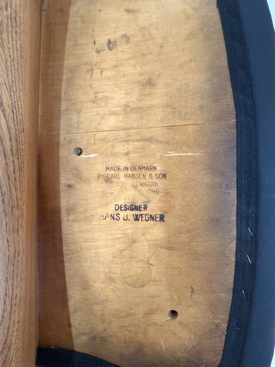 Image 1 of Sedie Sawbuck di Hans J. Wegner – Set di 5, modello CH29, quercia, anni '50