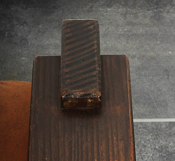 Image 1 of Loungesessel (Brutalist) aus Leder von Carl Straub