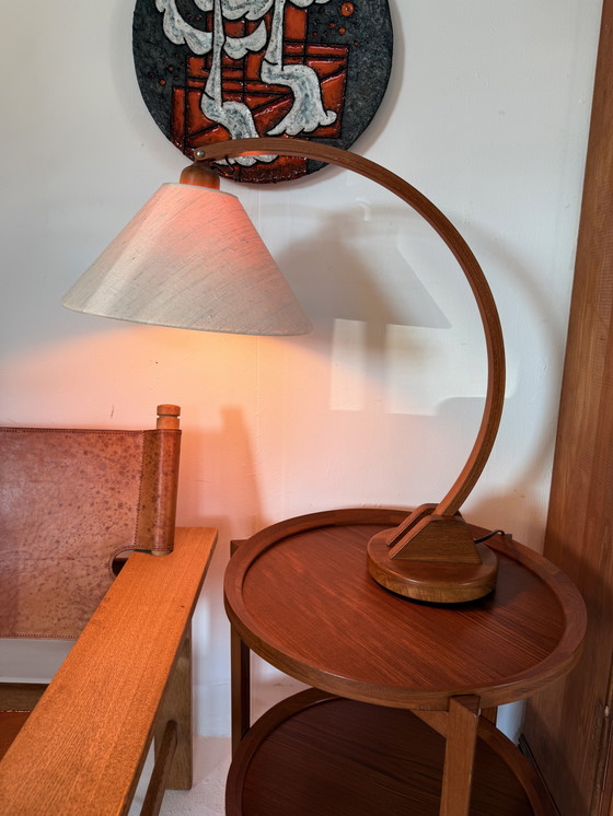 Image 1 of Vintage teak ‘Archea’ table lamp, Domus ‘70