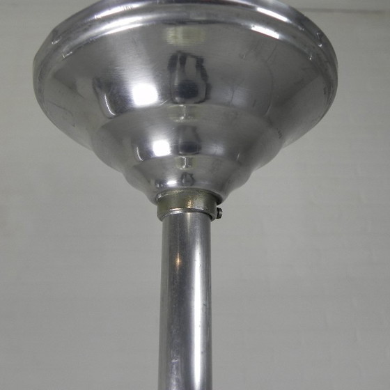Image 1 of Art Deco pendant lamp with beige glass shade, 1930s