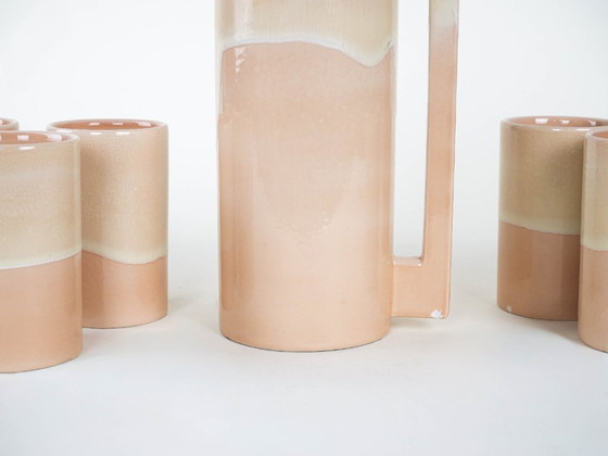 Image 1 of Set di brocca e tazza in ceramica, design italiano, anni '60, produttore: Ceramiche SIC