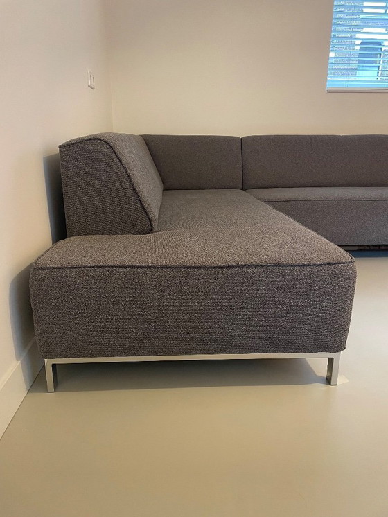 Image 1 of Montel Strike - divano angolare - mono grafite - gambe cromate