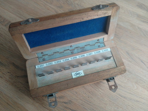 TWO Sets of Caliber blocks (aka Johnson Gauges) by Précision Mécanique
