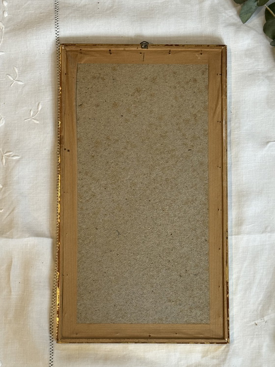 Image 1 of Vintage wooden gold mirror