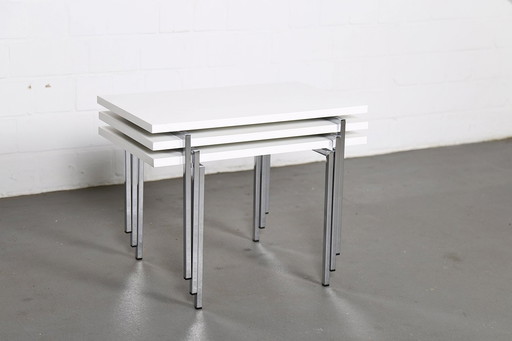 Three modern set tables by Trix & Robert Haussmann for Swiss Form