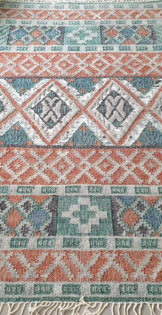 Image 1 of Neuer handgewebter und handgeknüpfter Teppich aus Jute und Wolle