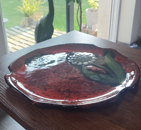 Image 1 of Ceramic dish from the 60s signed Vercor