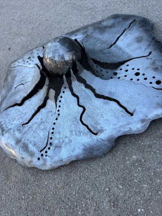 Image 1 of Handcrafted wrought iron wall sculpture