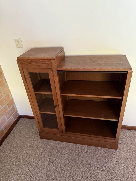 Image 1 of Mobiletto portaoggetti in rovere Art Déco