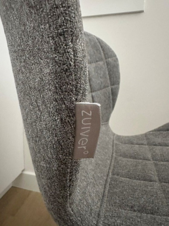 Image 1 of 2 sedie da pranzo, marca Zuiver, colore grigio