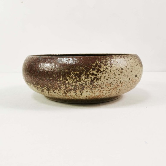 Image 1 of Grande ciotola in ceramica di metà secolo, Tromborg, Danimarca, anni '60.