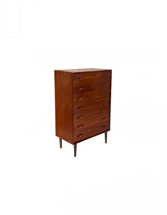 Image 1 of Vintage XL teak chest of drawers, Denmark '60