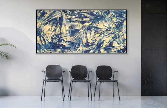 Jürgen Angeler - Blue Golden Fossils – Paintings & Drawings, Canvas (photo 4 of 16)