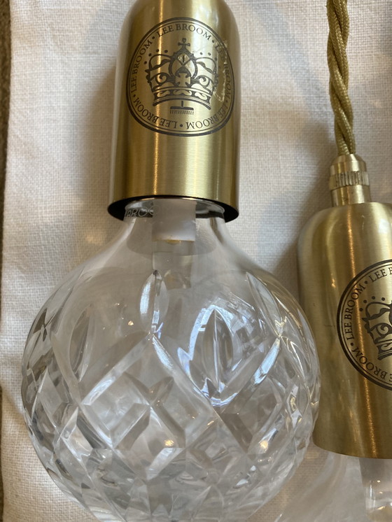 Image 1 of Lampadina di cristallo Lee Broom in ottone spazzolato (5x)