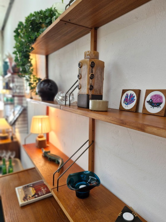 Vintage wall system Randers PS system Danish Furniture – Wall cabinet, Wood (photo 2 of 16)
