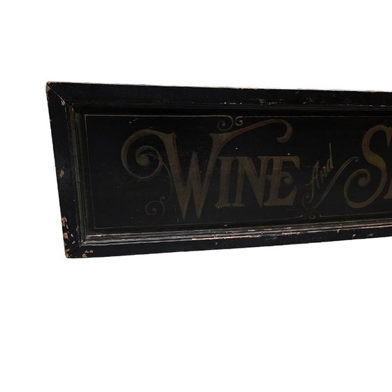 Image 1 of Vintage Engels handbeschilderd pub bord, jaren 70