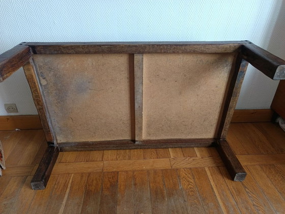 Image 1 of Terracotta herbarium coffee table in the Garnier style, circa 1960