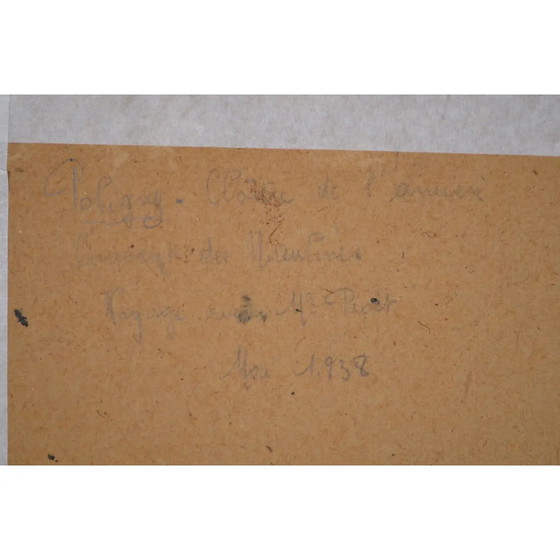 Emile Goussery (Francés) "El Claustro - Convento de las Ursulinas" Acuarela Firmada y Fechada 1938 (photo 11 of 12)