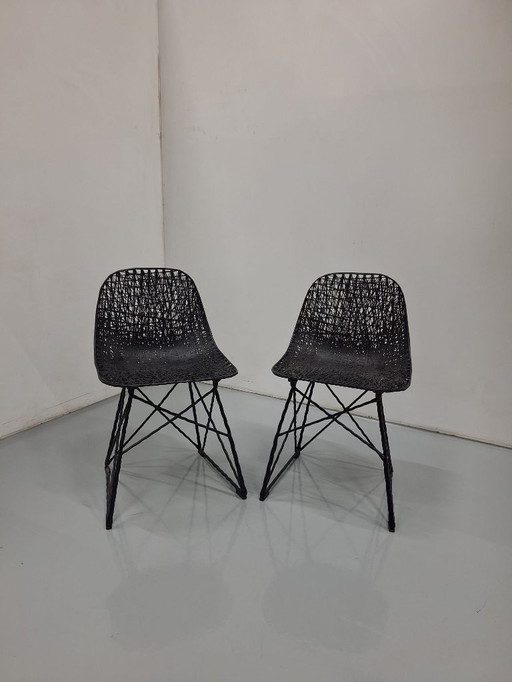 2x The Moooi Carbon Chair