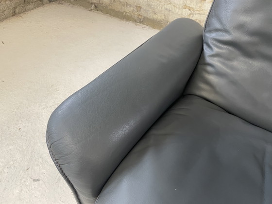 Image 1 of De Sede DS 50 Lederen Fauteuil Grijs Vintage