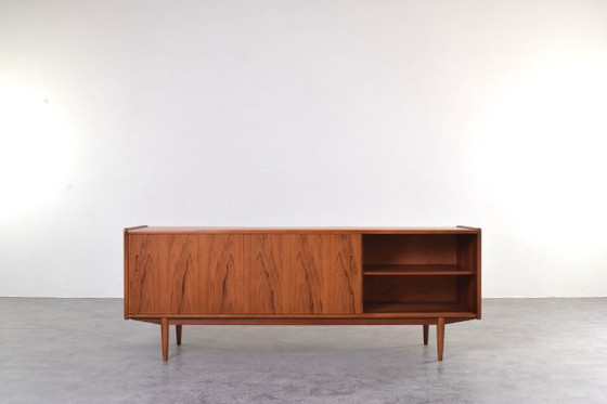 Credenza Trio in teak Mid-Century di Nils Jonsson per Hugo Troeds, anni '60., Credenze, Legno, Marrone (foto 3 di 15)