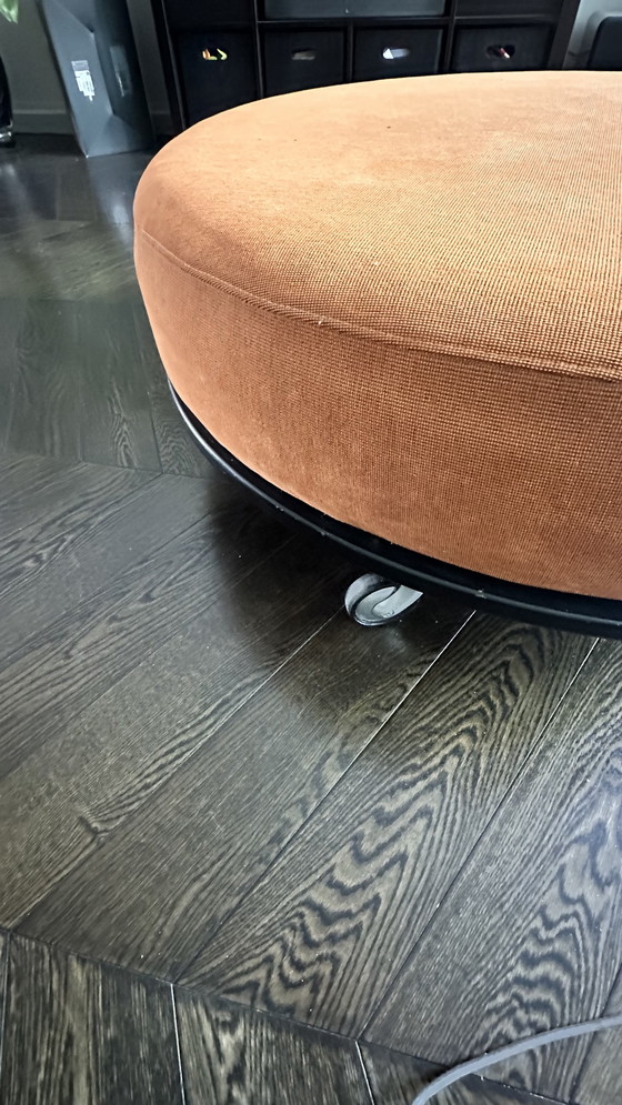 Image 1 of Runder multifunktionaler Couchtisch / Fußhocker