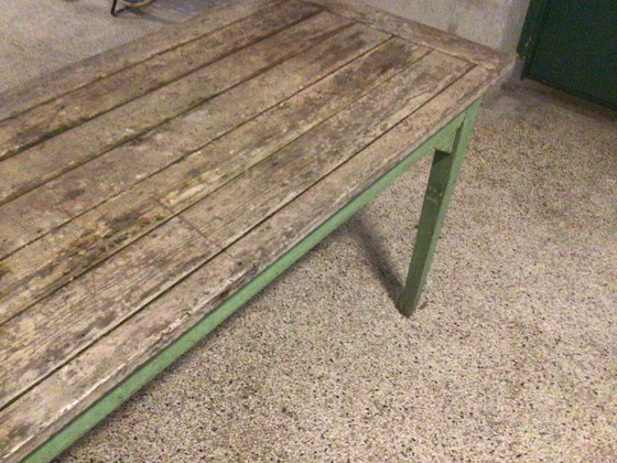 Image 1 of Tuintafel van deur gemaakt