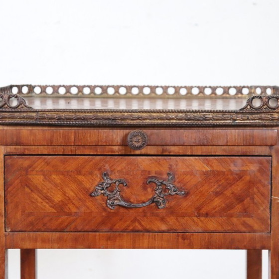 Image 1 of Antique Nightstand, Italy Late 19th Century