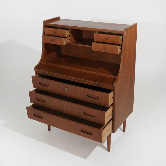 Secretaire in teak di Gunnar Nielsen Tibergaard per Tibergaard, anni '60 – Scrivanie, Legno (photo 9 of 15)