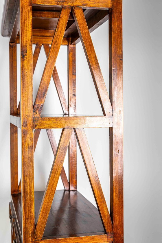 Image 1 of Commode ou bibliothèque vintage avec 2 tiroirs