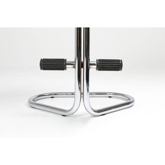 Image 1 of Set of 2 vintage chrome stools by Rodney Kinsman for Bieffeplast, 1970s