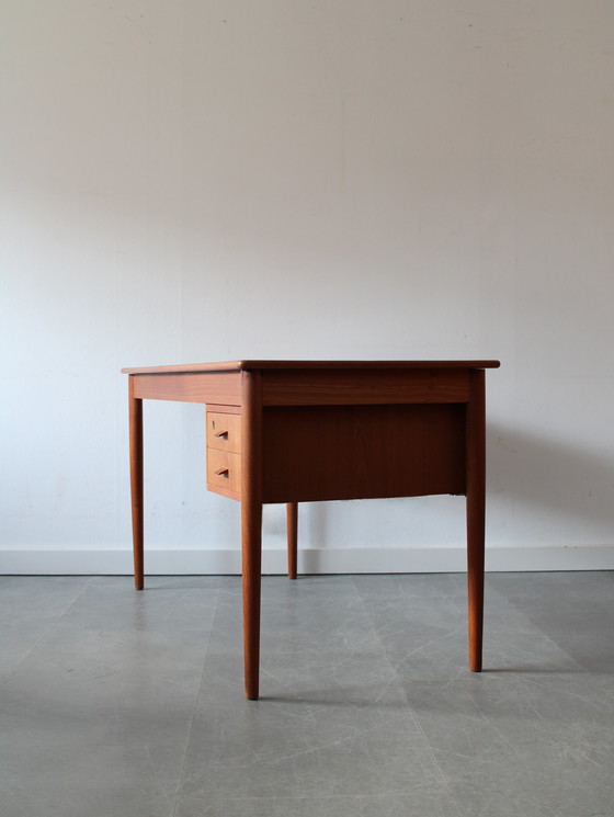 Image 1 of Vintage Danish minimalist teak desk
