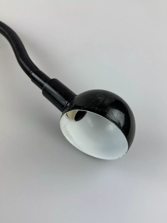 Image 1 of 60s 70s tafellamp klem lamp zwanenhals space age design metaal