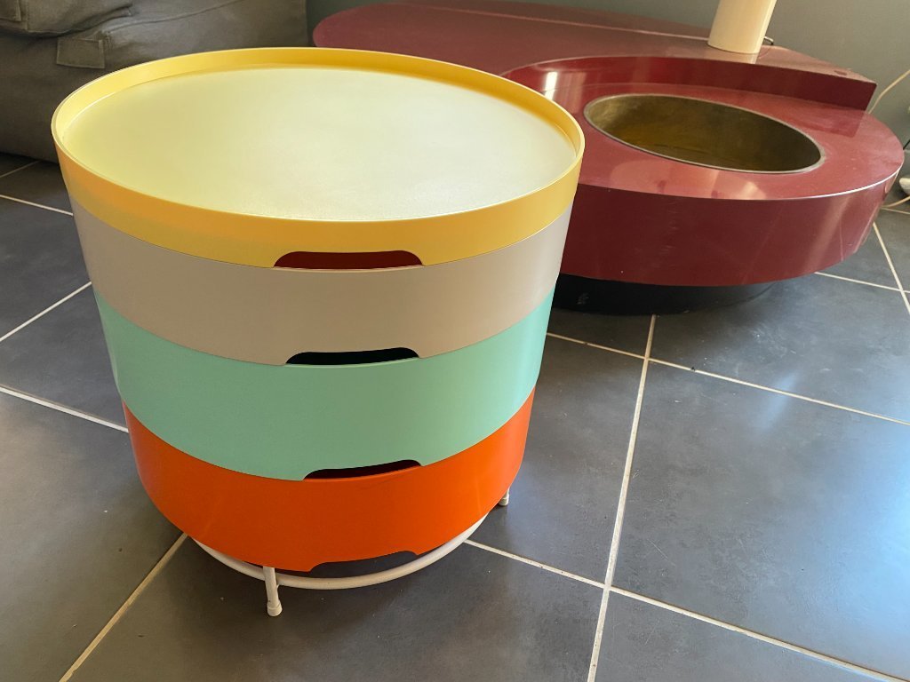 IKEA PS 2014 round coffee table with multiple modular tiers | €260