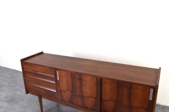 Image 1 of Mid-Century Polish Walnut Sideboard from Bytomskie Fabryki Mebli, 1960s.